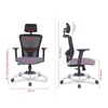 Noah Net Swivel Study Chair in Black Colour