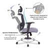 Noah Net Swivel Study Chair in Black Colour