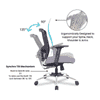 Jamie Net Swivel Study Chair in Black Colour