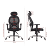 Cor Net Swivel Study Chair in Black Colour