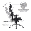 Cor Net Swivel Study Chair in Black Colour