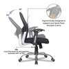 Zen Net Swivel Study Chair in Black Colour