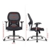 Zen Net Swivel Study Chair in Black Colour