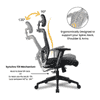 Ergonomic Net Swivel Study Chair in Black Colour