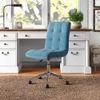 Feleena Fabric Swivel Study Chair in Blue Colour