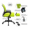 Task Net Swivel Study Chair in Green Colour