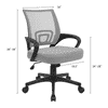 Task Net Swivel Study Chair in Grey Colour