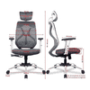 Raice Net Swivel Study Chair in Grey Colour