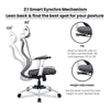 Raice Net Swivel Study Chair in Grey Colour