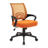 Task Net Swivel Study Chair in Orange Colour