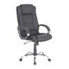 Buttam Leatherette Swivel Study Chair in Black Colour