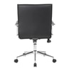 Goris Leatherette Swivel Study Chair in Black Colour
