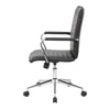 Goris Leatherette Swivel Study Chair in Black Colour