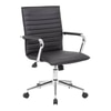 Goris Leatherette Swivel Study Chair in Black Colour