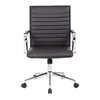 Goris Leatherette Swivel Study Chair in Black Colour