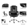 Fenna Leatherette Swivel Study Chair in Black Colour