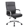 Landyn Leatherette Swivel Study Chair in Black Colour