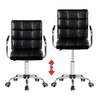 Mason Leatherette Swivel Study Chair in Black Colour