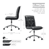 Rawtenstall Leatherette Swivel Study Chair in Black Colour