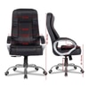 Adan Leatherette Swivel Study Chair in Black Colour