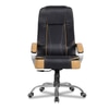Adam Leatherette Swivel Study Chair in Black Colour