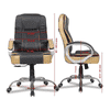 Chat Leatherette Swivel Study Chair in Black Colour