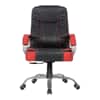 Joseph Leatherette Swivel Study Chair in Black Colour