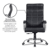 Corr Leatherette Swivel Study Chair in Black Colour