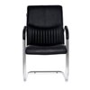 Anne Leatherette Study Chair in Black Colour