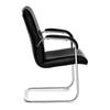 Anne Leatherette Study Chair in Black Colour