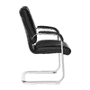 Angelina Leatherette Swivel Study Chair in Black Colour