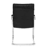 Angelina Leatherette Swivel Study Chair in Black Colour