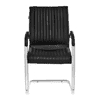 Angelina Leatherette Swivel Study Chair in Black Colour