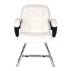 Sedric Leatherette Swivel Study Chair in Black Colour