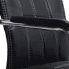 Trueman Leatherette Swivel Study Chair in Black Colour