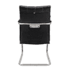 Trueman Leatherette Swivel Study Chair in Black Colour