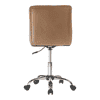 Jason Leatherette Swivel Study Chair in Brown Colour