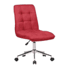 Feleena Leatherette Swivel Study Chair in Brown Colour