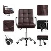Lincoln Leatherette Swivel Study Chair in Brown Colour