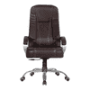 Evah Leatherette Swivel Study Chair in Brown Colour