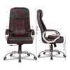Evah Leatherette Swivel Study Chair in Brown Colour