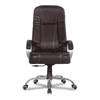 Evah Leatherette Swivel Study Chair in Brown Colour