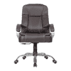 Adan Leatherette Swivel Study Chair in Brown Colour