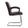 Pervina Leatherette Study Chair in Brown Colour