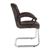 Breana Leatherette Swivel Study Chair in Brown Colour