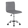 Correen Leatherette Swivel Study Chair in Grey Colour