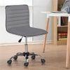 Correen Leatherette Swivel Study Chair in Grey Colour