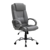 Buttam Leatherette Swivel Study Chair in Grey Colour