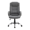 Buttam Leatherette Swivel Study Chair in Grey Colour