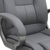 Buttam Leatherette Swivel Study Chair in Grey Colour